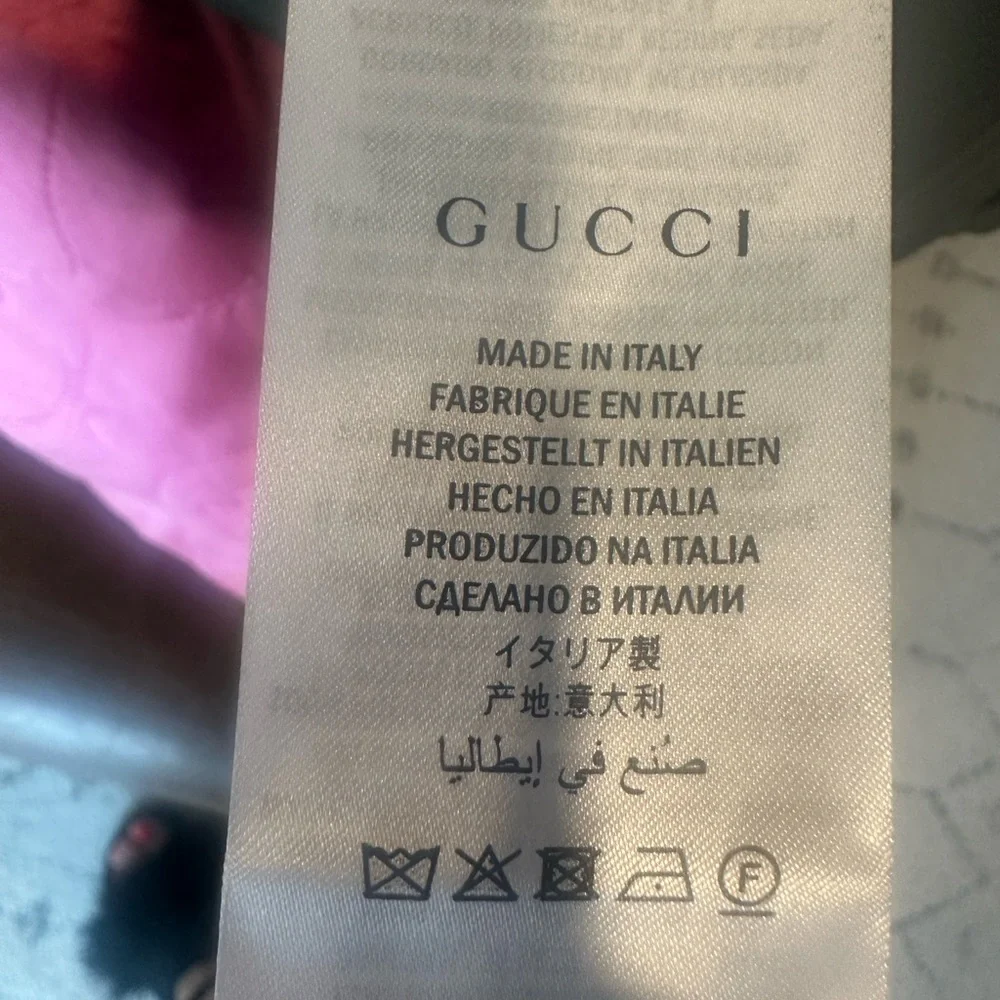 Gucci Vintage Pink Tiger Reversible Jacket w/Army Green Interior Rare - Picture 6 of 9